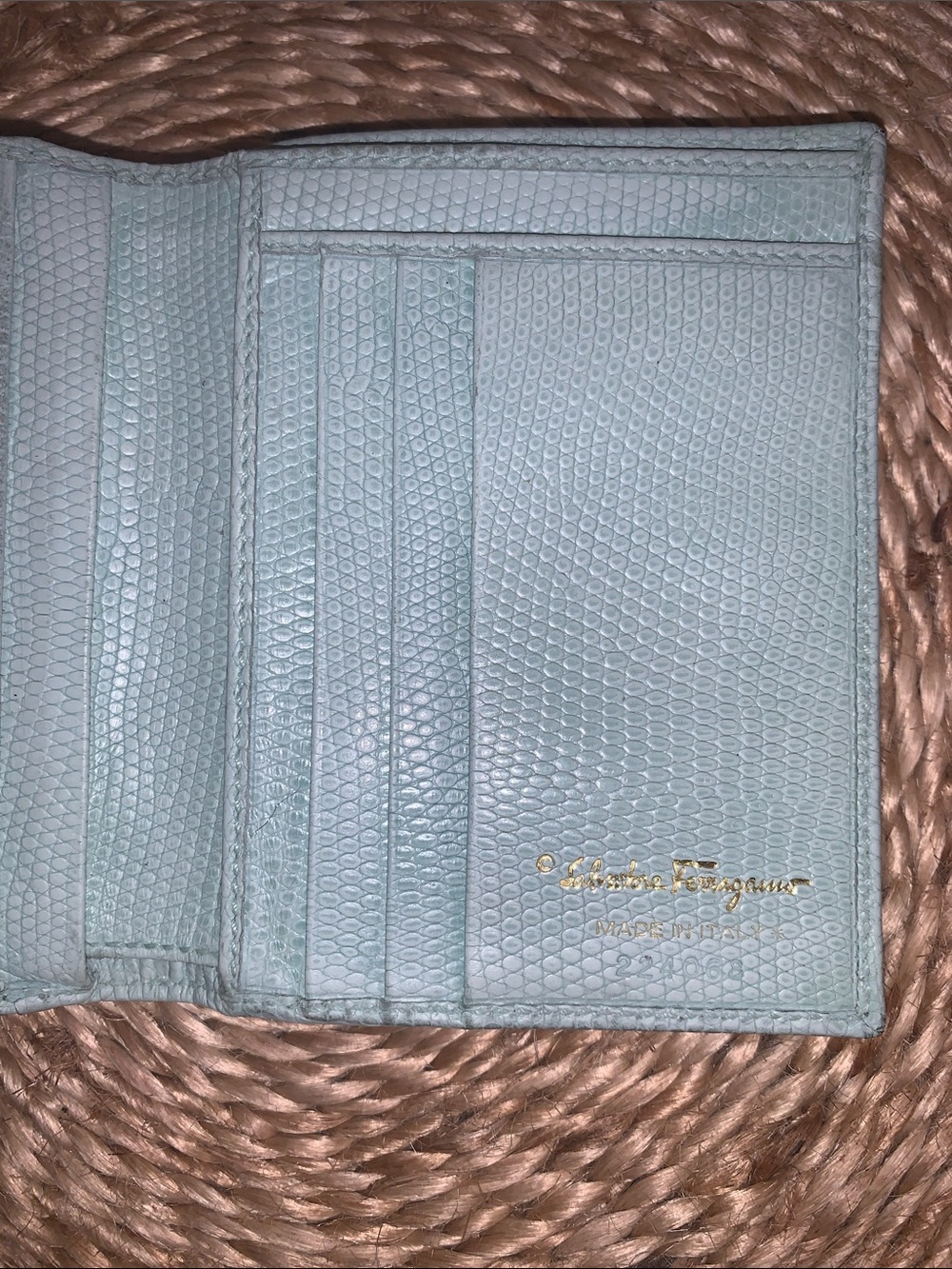 Salvatore Ferragamo light blue wallet - Picture 9 of 11